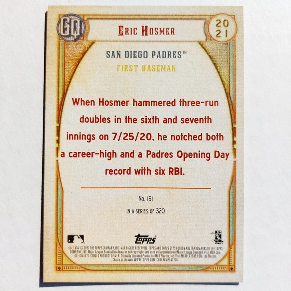San Diego Padres (Eric Hosmer) - BSBL [23_EH1] - Picture 3 of 3